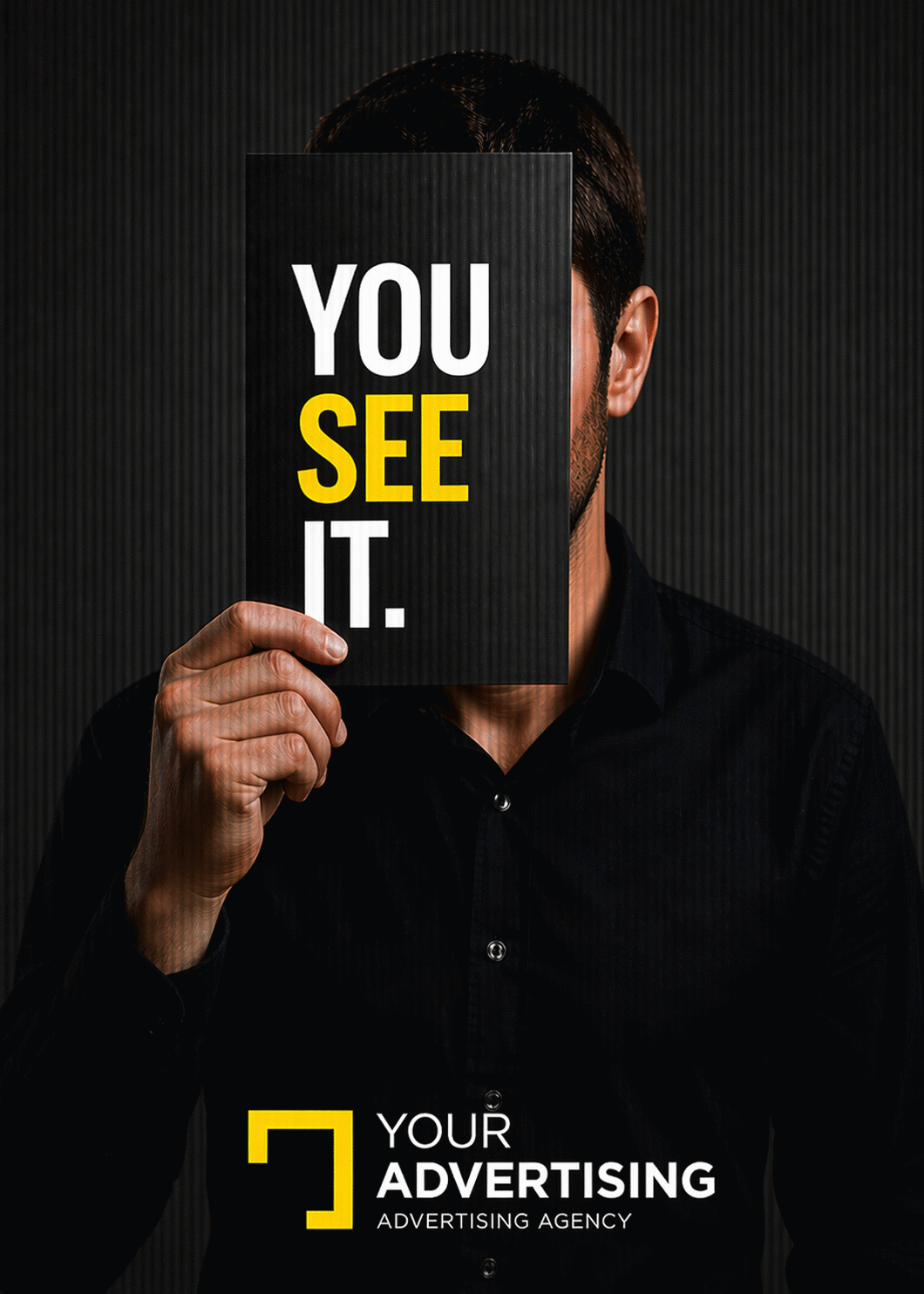 Lenticular FLIP poster animation — two images switching with viewing angle