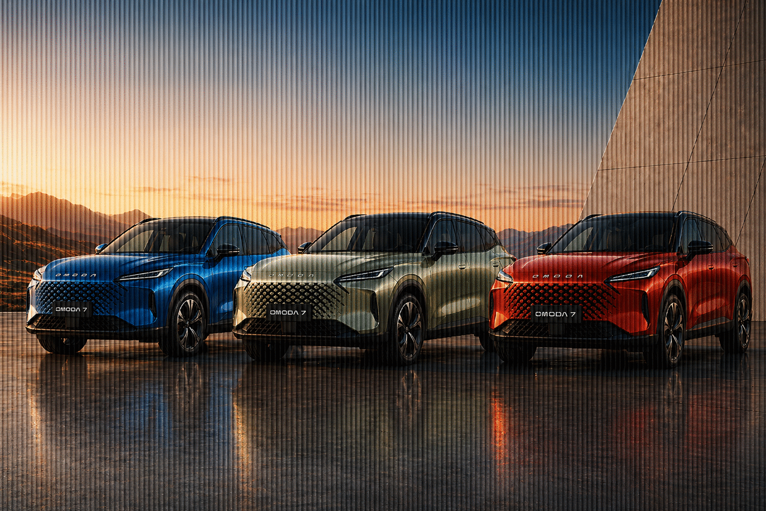 Lenticular animation effect — multi-frame motion sequence