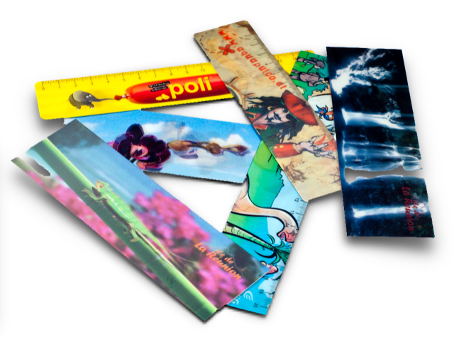 Lenticular rulers and bookmarks with 3D/FLIP/Anim effect