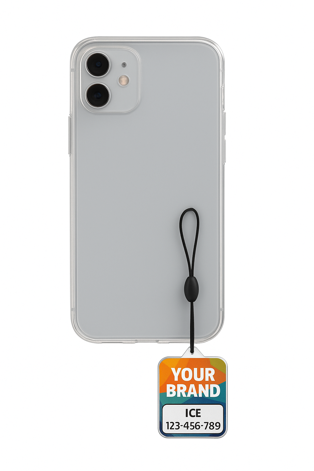 SnapTag Brand – custom-printed phone tag with your logo